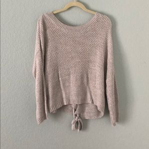 Gray knitted Express sweater